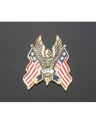 ADHESIVE EAGLE/USA FLAG EMBLEM LARGE