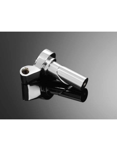 BAR END MIRROR CLAMP FOR 22MM AND 25MM HANDLEBARS, CHROME
