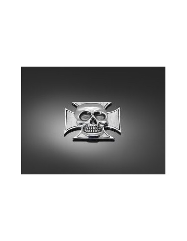 EMBLEM MALTESE SKULL WITH SCREW FOR THICK LEAHTER JACKETS OR BAGS