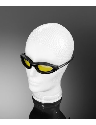SUNGLASSES SHORT CUT WITH YELLOW LENSES